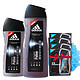 adidas 阿迪达斯 男士沐浴露 激情 400ml+激情 250ml