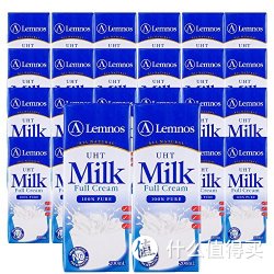 Lemnos 兰诺斯 超高温处理全脂纯牛奶200ml*24