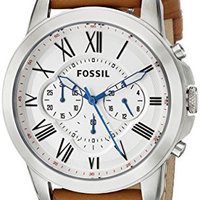 FOSSIL 化石 FS5060 男款皮革腕表