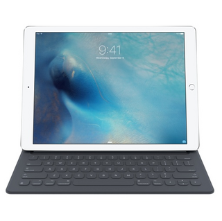 Apple 苹果 适用于12.9英寸的智能键盘 87键 磁吸薄膜键盘 黑色 无光