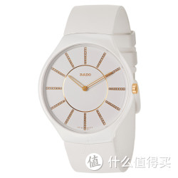 RADO 雷达 True Thinline 真薄系列 女士陶瓷石英钻表 R27957709