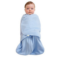 HALO 美国包裹式 婴儿安全睡袋 摇粒绒蓝色 S*3件