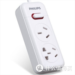 PHILIPS 飞利浦 2孔位3米 4000W 16A大功率插座