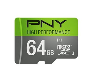 PNY 必恩威 U3 High Performance 64GB  MicroSDXC存储卡(TF)