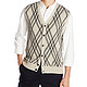 HAGGAR Exploded Argyle Button-Front Vest 休闲针织马甲