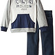 Calvin Klein Little Boys' Navy Hoody with Jeans 小男孩 海军帽衫牛仔裤套装