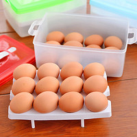 双层鸡蛋收纳盒 冰箱整理保鲜盒