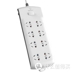 BULL 公牛 GN-B2080 8位3米 超功率保护 总控开关 超大孔间距插座