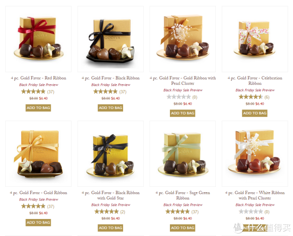 GODIVA 歌帝梵 美国官网 黑五限时特卖 精选巧克力