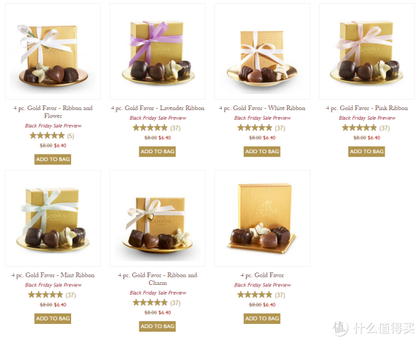 GODIVA 歌帝梵 美国官网 黑五限时特卖 精选巧克力