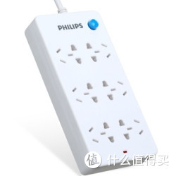 PHILIPS 飞利浦 6孔位 5米插线板