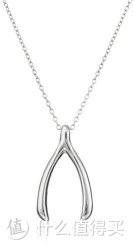 Amazon Collection Sterling Silver Wishbone Pendant Necklace 18寸许愿骨项链
