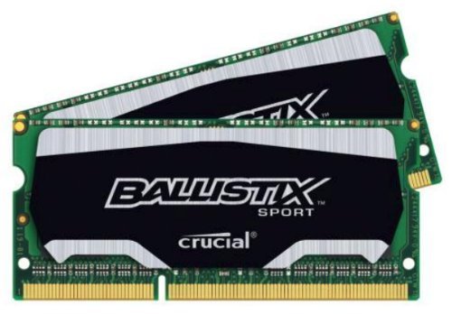 crucial 镁光 ballistix sport 铂胜 ddr3 1866 16gb笔记本内存套装