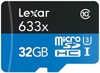 Lexar 雷克沙 High-Performance MicroSDHC 633x 32GB+读卡器