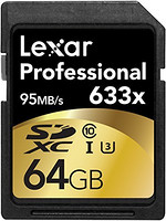 Lexar 雷克沙 Professional 633x 64GB SD存储卡（U3）