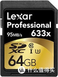 Lexar 雷克沙 Professional 633x 64GB SD存储卡（U3）