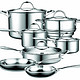 Cooks Standard Multi-Ply Clad 复合不锈钢锅具12件套（7锅+5盖）