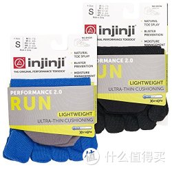 injinji Run 2.0 Original Weight No Show Toe Socks 2双装