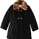 Jessica Simpson 杰西卡 Little Girls' Wool Coat with Fur Trim 女童大衣