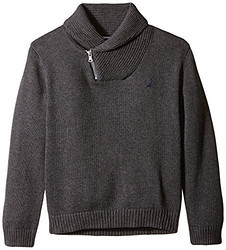 NAUTICA 诺帝卡 Zipped Shawl-Neck 大童款毛衣