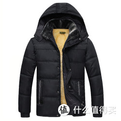 金格瑞 加绒加厚毛 中年男装外套棉服