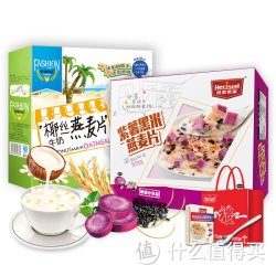 Heroyal 皇麦世家 椰丝牛奶 紫薯果蔬燕麦片1.32kg 礼袋装营养早餐