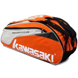 Kawasaki 川崎 TCC-8604 羽毛球包（六只装、橙色） * 2件 + 凑单品