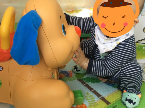 教会宝宝站,蹲,咬鼻子,抠嘴巴,喂食物,转轮子,能骑能推能唱!~