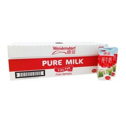 德国 进口牛奶 Weidendorf 德亚 全脂牛奶200ml*30盒