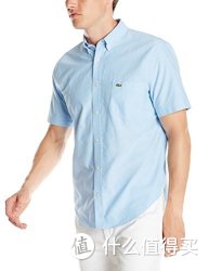 LACOSTE Short Sleeve Oxford Regular Fit Button Down Woven Shirt 男士短袖衬衫