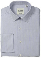 BEN SHERMAN Herringbone Stripe Spread Collar Slim Fit 男士长袖条纹衬衫