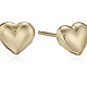 Amazon Collection 14k Yellow Gold Tiny Heart Button Earrings 14K黄金心形耳钉