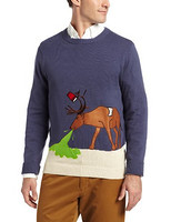Alex Stevens Reindeer Hangover Ugly Christmas Sweater 男士麋鹿毛衣
