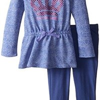 Juicy Couture 女童海军蓝束腰上衣套装