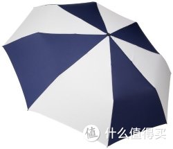 totes Blue Line Golf-Size 海军蓝/白色 一键开合雨伞