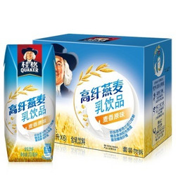 QUAKER 桂格 高纤燕麦乳麦香原味（利乐）250毫升 6联包