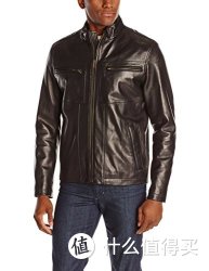 COLE HAAN Smooth Leather Sport Moto Jacket 男士皮衣