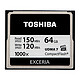 新低价：TOSHIBA 东芝 EXCERIA CF存储卡（64GB、1000x）