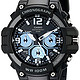 CASIO 卡西欧 MCW-100H-1A2VCF Heavy Duty-Design Chronograph Black Watch 男士光动能计时手表