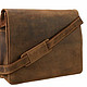 Visconti Visconti Leather Distressed Messenger Bag Harvard Collection 邮差包