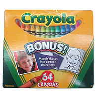 Crayola 绘儿乐  52-0064 64色彩色蜡笔*3件