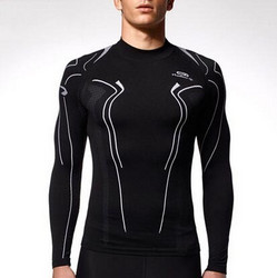 迪卡侬健身衣服男跑步运动套装紧身衣短袖T恤篮球训练速干衣RUNR