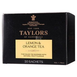TAYLORS OF HARROGATE 泰勒柠檬橘子味红茶包 20*2.5g*4件