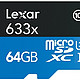再特价：Lexar 雷克沙 633x microSDXC存储卡（64GB、UHS-I）