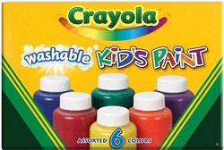 Crayola 绘儿乐 6色幼儿可水洗颜料 54-1204