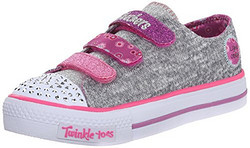 SKECHERS 斯凯奇 Twinkle Toes-Poplife Light-Up Sneaker 女童闪光帆布鞋