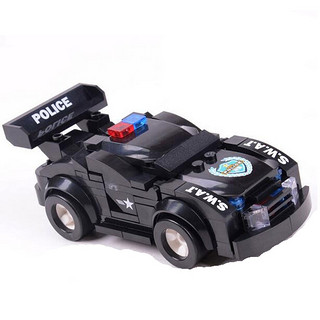 WOMA 沃马 益智模型塑料积木 特警系列闪电一号二号C0510AB 儿童益智玩具