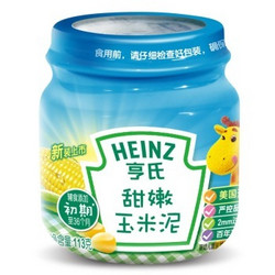 Heinz 亨氏 1段113g袋装 甜嫩玉米泥