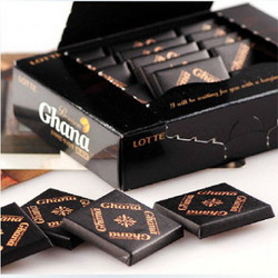 Lotte 乐天 韩国进口食品 黑加纳 黑巧克力 90g*3盒