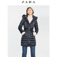 ZARA 06719241400 女款长版羽绒外套